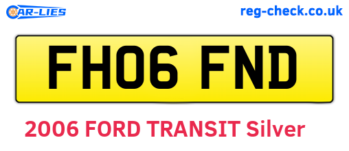 FH06FND are the vehicle registration plates.