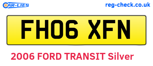 FH06XFN are the vehicle registration plates.