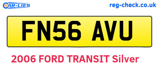FN56AVU are the vehicle registration plates.