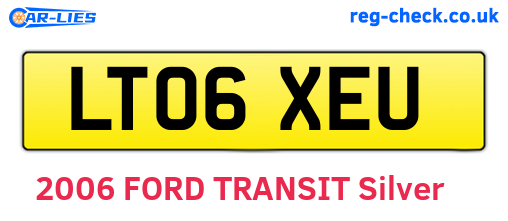 LT06XEU are the vehicle registration plates.