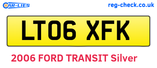 LT06XFK are the vehicle registration plates.