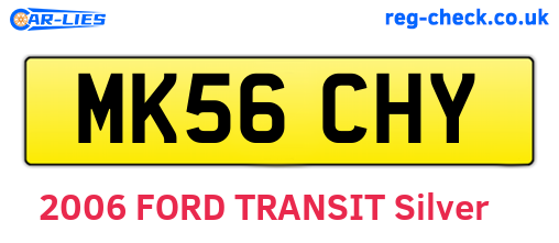 MK56CHY are the vehicle registration plates.