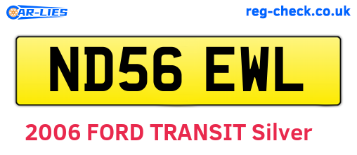 ND56EWL are the vehicle registration plates.