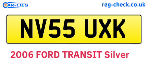 NV55UXK are the vehicle registration plates.