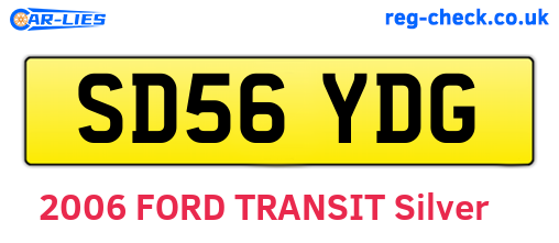 SD56YDG are the vehicle registration plates.