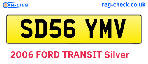SD56YMV are the vehicle registration plates.
