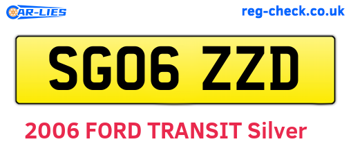 SG06ZZD are the vehicle registration plates.