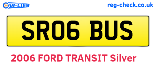SR06BUS are the vehicle registration plates.