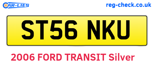 ST56NKU are the vehicle registration plates.