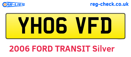 YH06VFD are the vehicle registration plates.