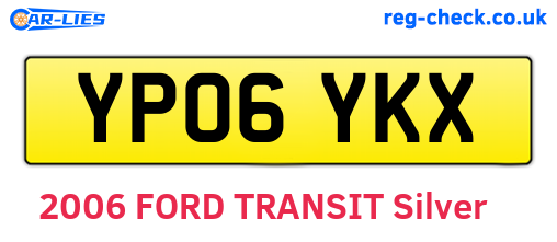 YP06YKX are the vehicle registration plates.