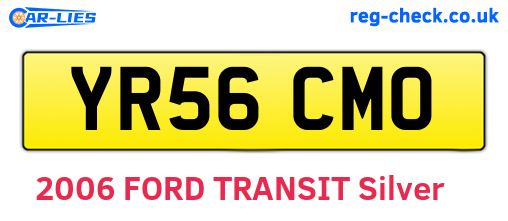 YR56CMO are the vehicle registration plates.