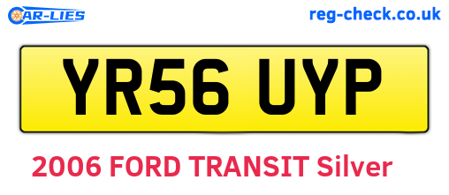 YR56UYP are the vehicle registration plates.
