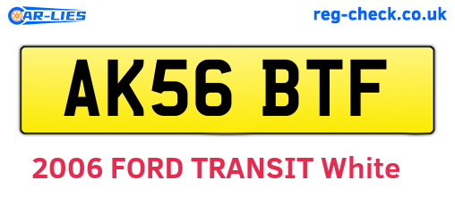 AK56BTF are the vehicle registration plates.