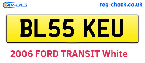 BL55KEU are the vehicle registration plates.