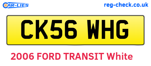 CK56WHG are the vehicle registration plates.