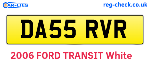 DA55RVR are the vehicle registration plates.