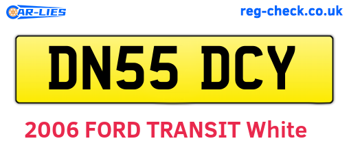 DN55DCY are the vehicle registration plates.