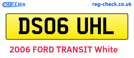 DS06UHL are the vehicle registration plates.