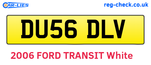 DU56DLV are the vehicle registration plates.