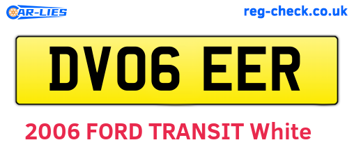 DV06EER are the vehicle registration plates.