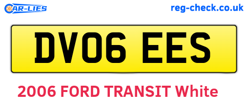 DV06EES are the vehicle registration plates.