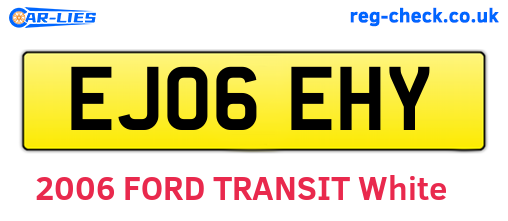 EJ06EHY are the vehicle registration plates.