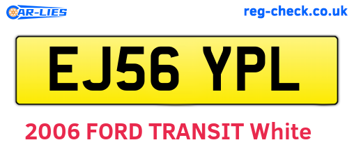 EJ56YPL are the vehicle registration plates.