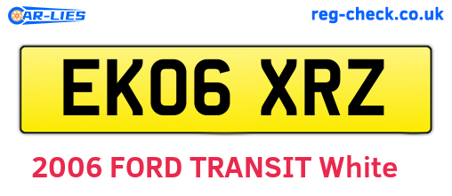EK06XRZ are the vehicle registration plates.