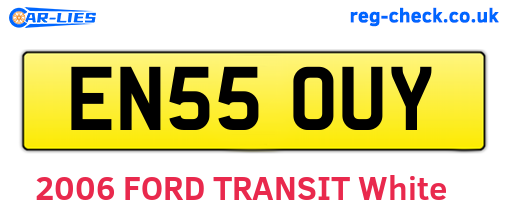 EN55OUY are the vehicle registration plates.