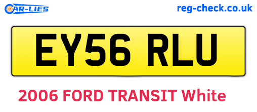 EY56RLU are the vehicle registration plates.