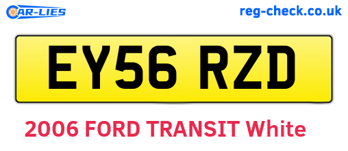 EY56RZD are the vehicle registration plates.