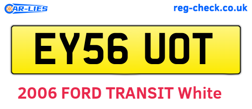 EY56UOT are the vehicle registration plates.