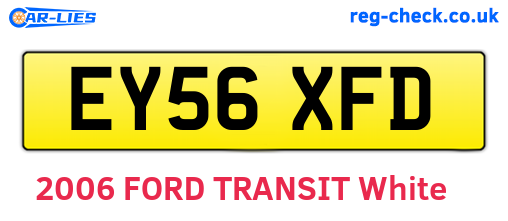 EY56XFD are the vehicle registration plates.