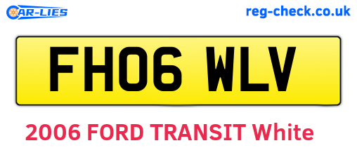 FH06WLV are the vehicle registration plates.