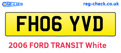 FH06YVD are the vehicle registration plates.