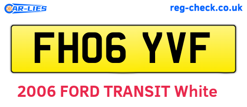 FH06YVF are the vehicle registration plates.