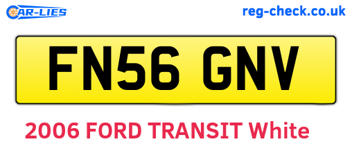 FN56GNV are the vehicle registration plates.