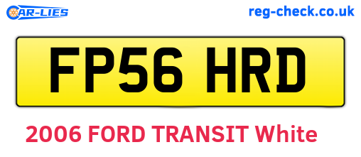 FP56HRD are the vehicle registration plates.