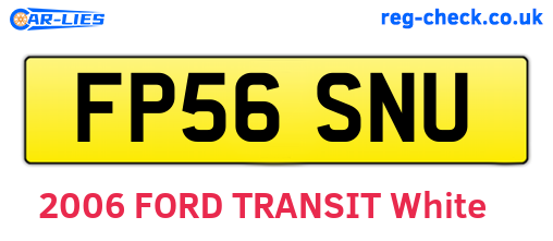 FP56SNU are the vehicle registration plates.