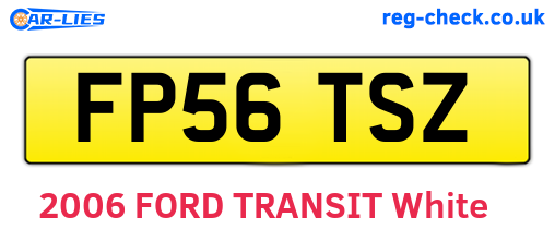 FP56TSZ are the vehicle registration plates.