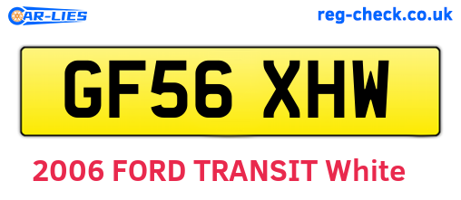 GF56XHW are the vehicle registration plates.