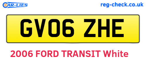 GV06ZHE are the vehicle registration plates.
