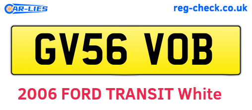 GV56VOB are the vehicle registration plates.