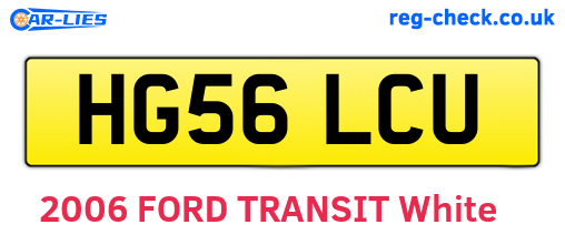 HG56LCU are the vehicle registration plates.