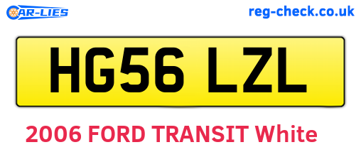 HG56LZL are the vehicle registration plates.