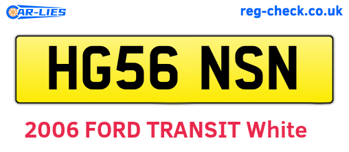 HG56NSN are the vehicle registration plates.