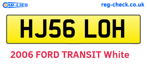 HJ56LOH are the vehicle registration plates.