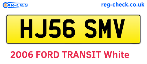 HJ56SMV are the vehicle registration plates.