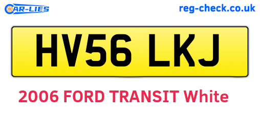 HV56LKJ are the vehicle registration plates.
